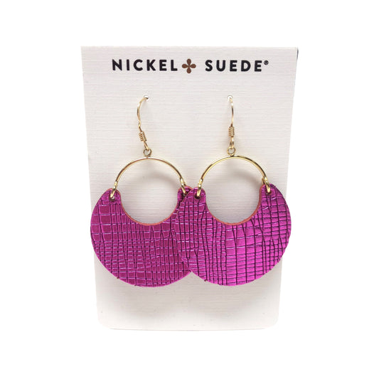 Earrings Dangle/drop By Nickel & Suede