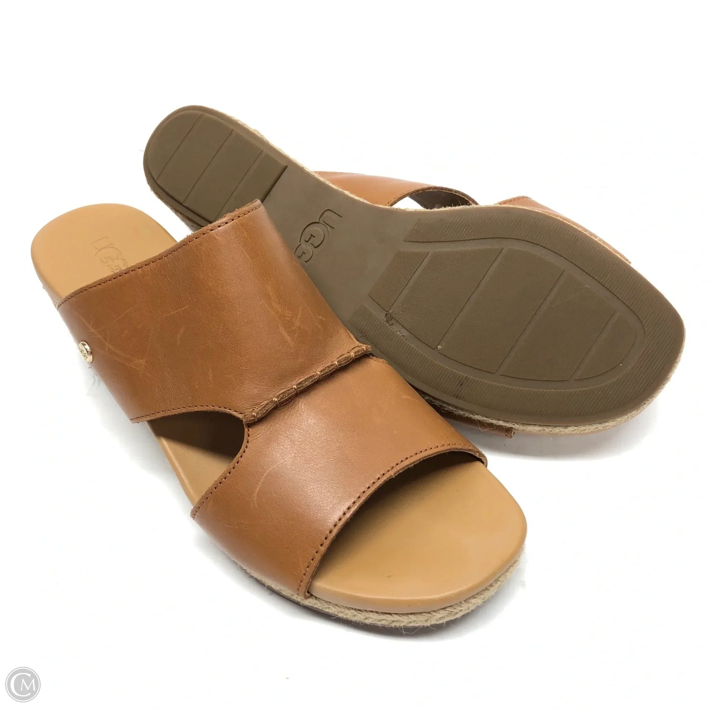 Sandals Designer By Ugg In Tan, Size: 10