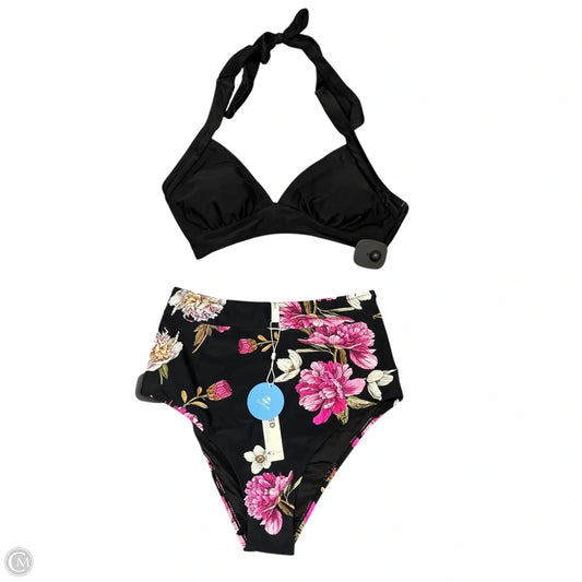 Swimsuit 2pc By Cupshe In Black & Pink, Size: S