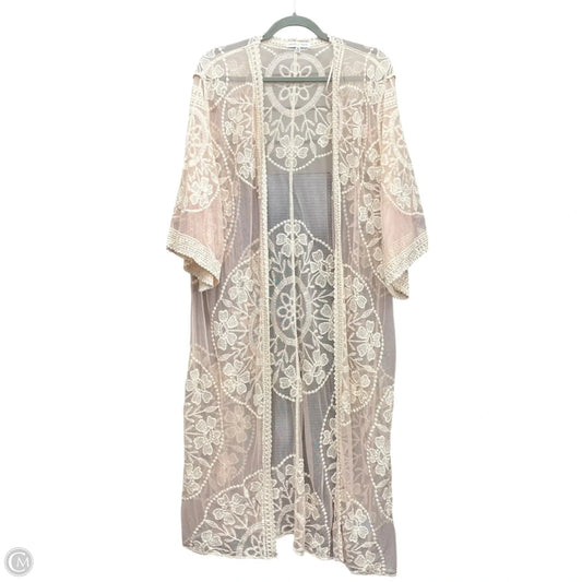 Kimono By Clothes Mentor In Pink, Size: M