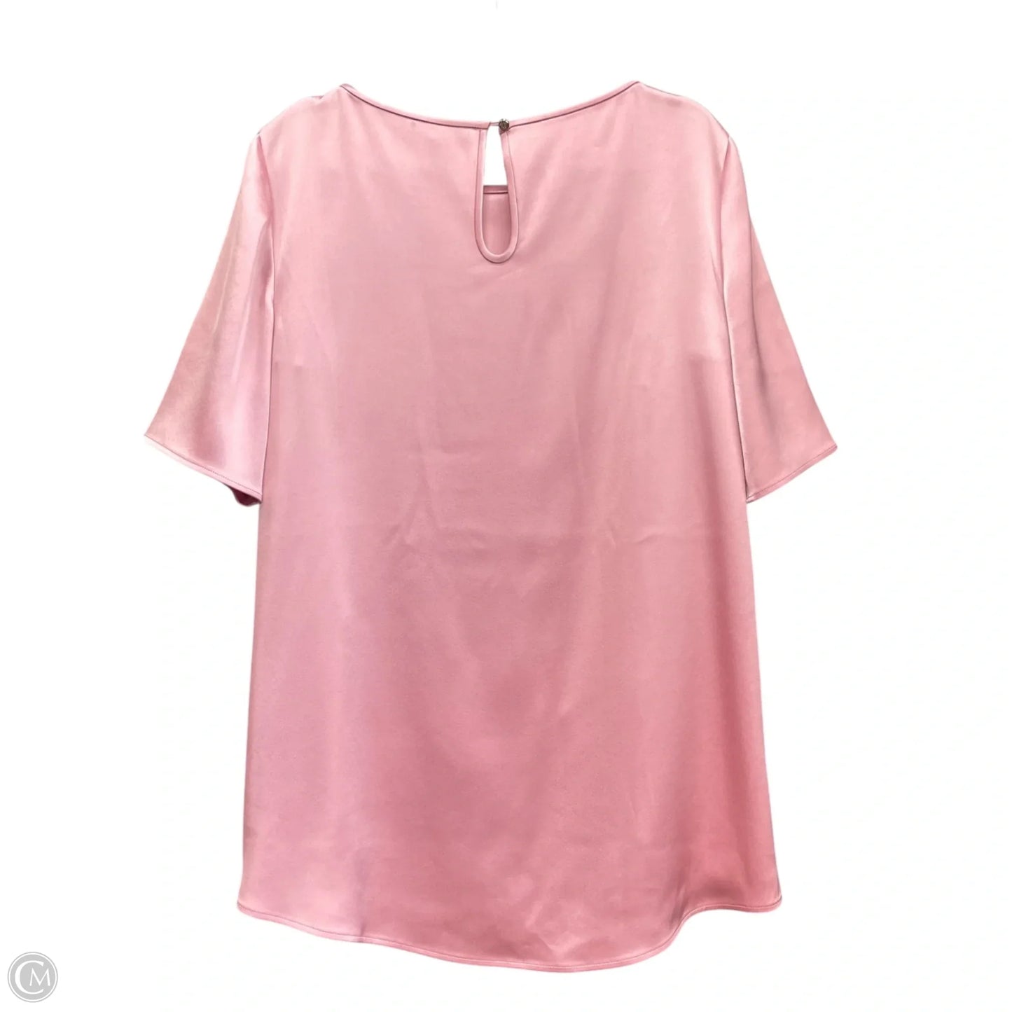 Blouse Short Sleeve By St. John In Pink, Size: L