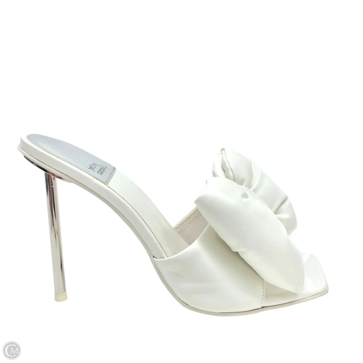 Sandals Heels Stiletto By Jeffery Campbell In White, Size: 9