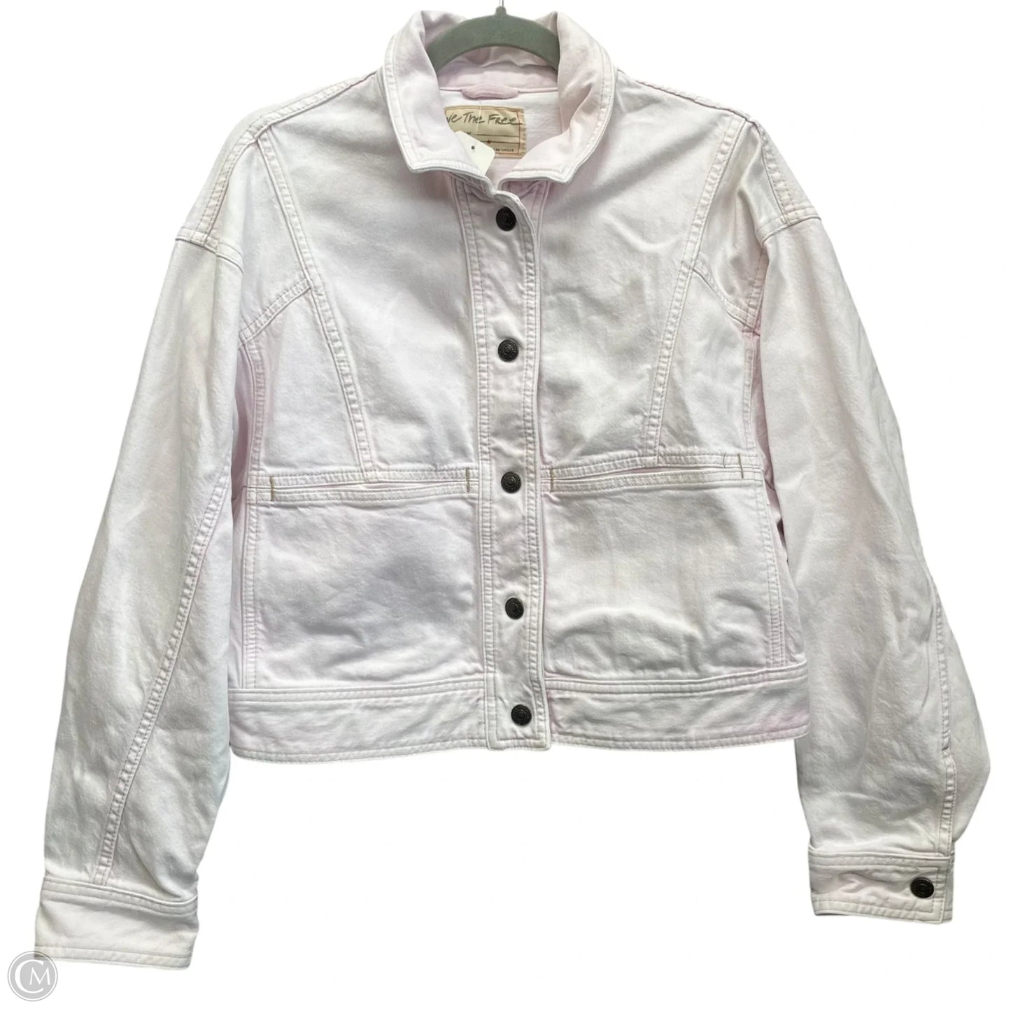 Jacket Denim By We The Free In Pink, Size: M
