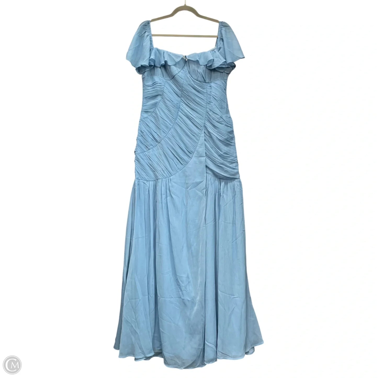 Dress Party Long By Asos In Blue, Size: 12