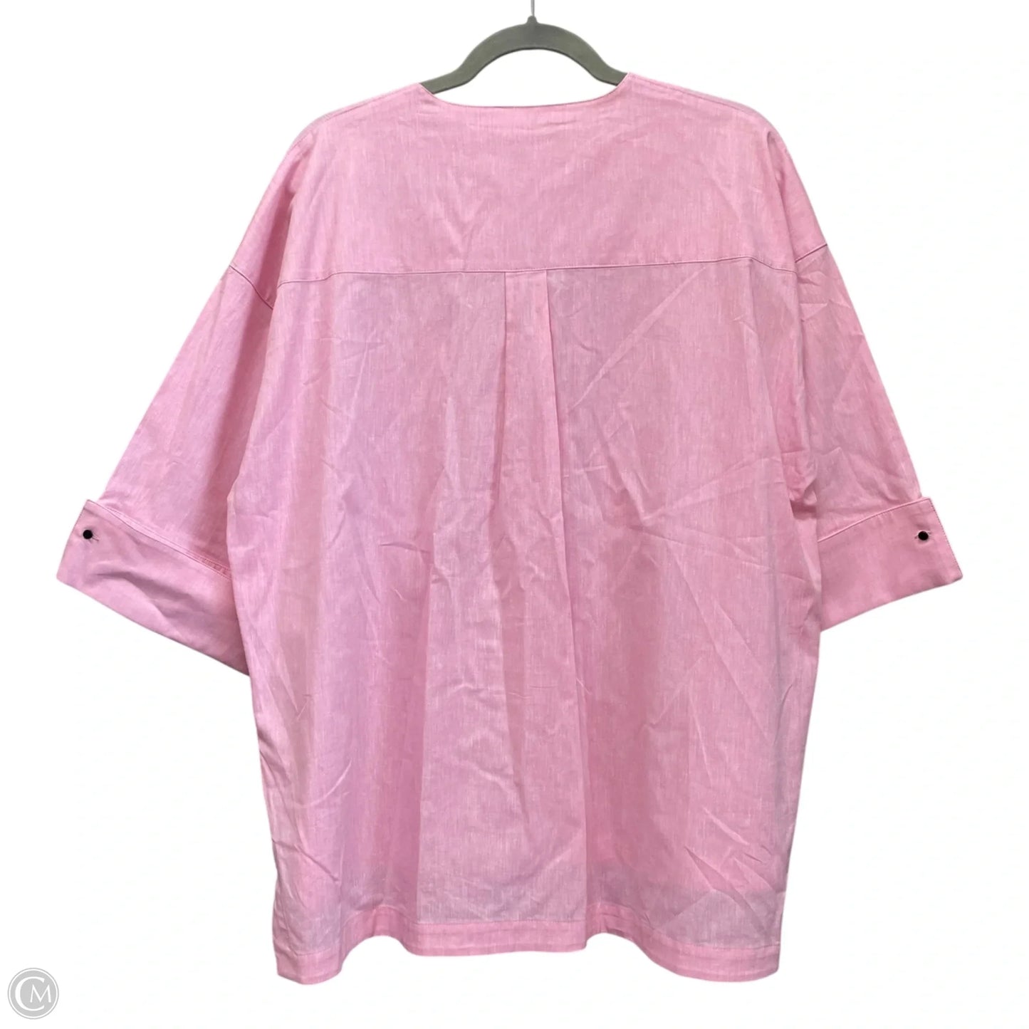 Tunic 3/4 Sleeve By Ming Wang In Pink, Size: L