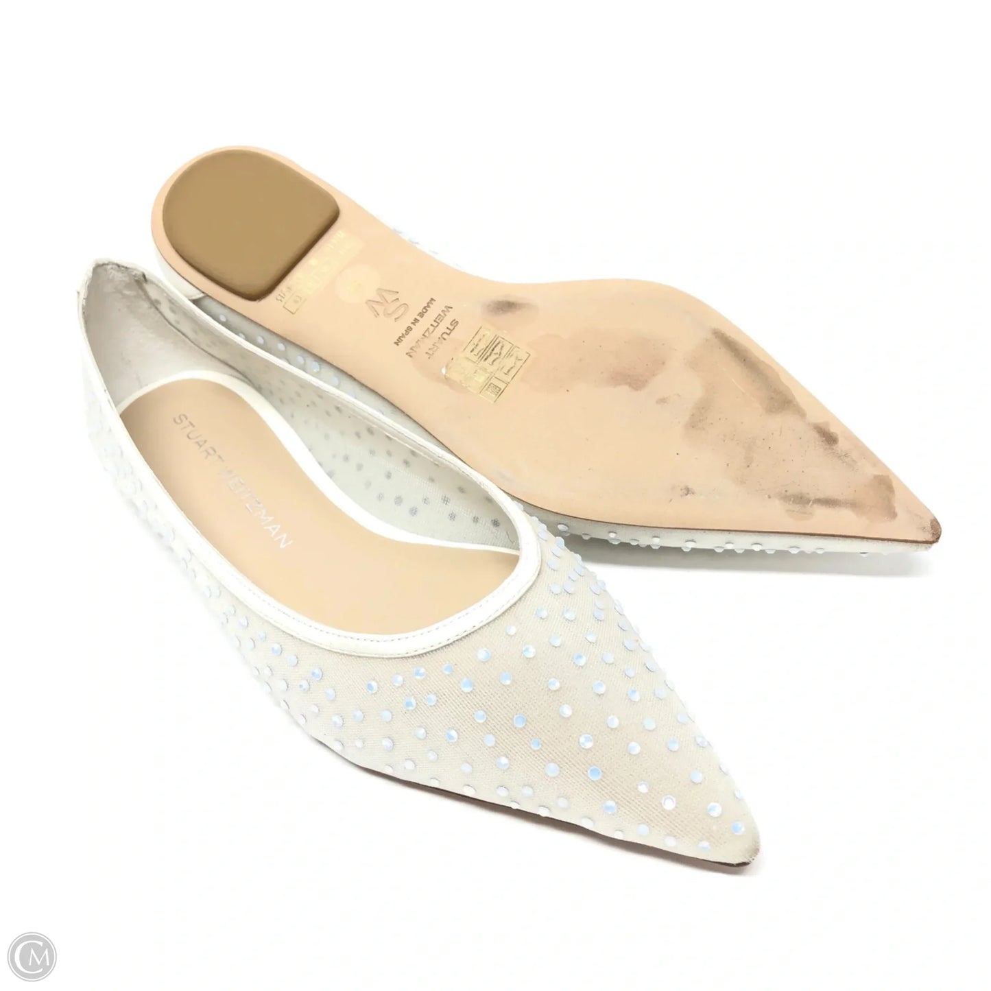 Shoes Designer By Stuart Weitzman In Cream, Size: 8