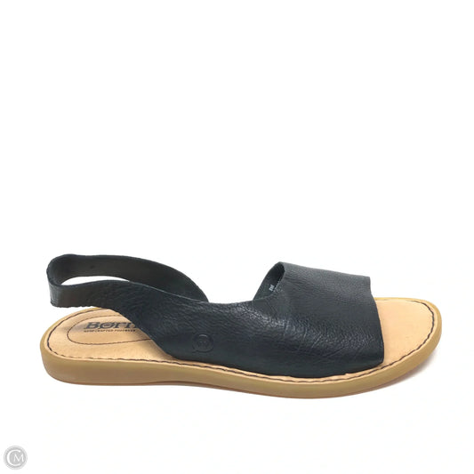 Sandals Flats By Born In Black, Size: 8