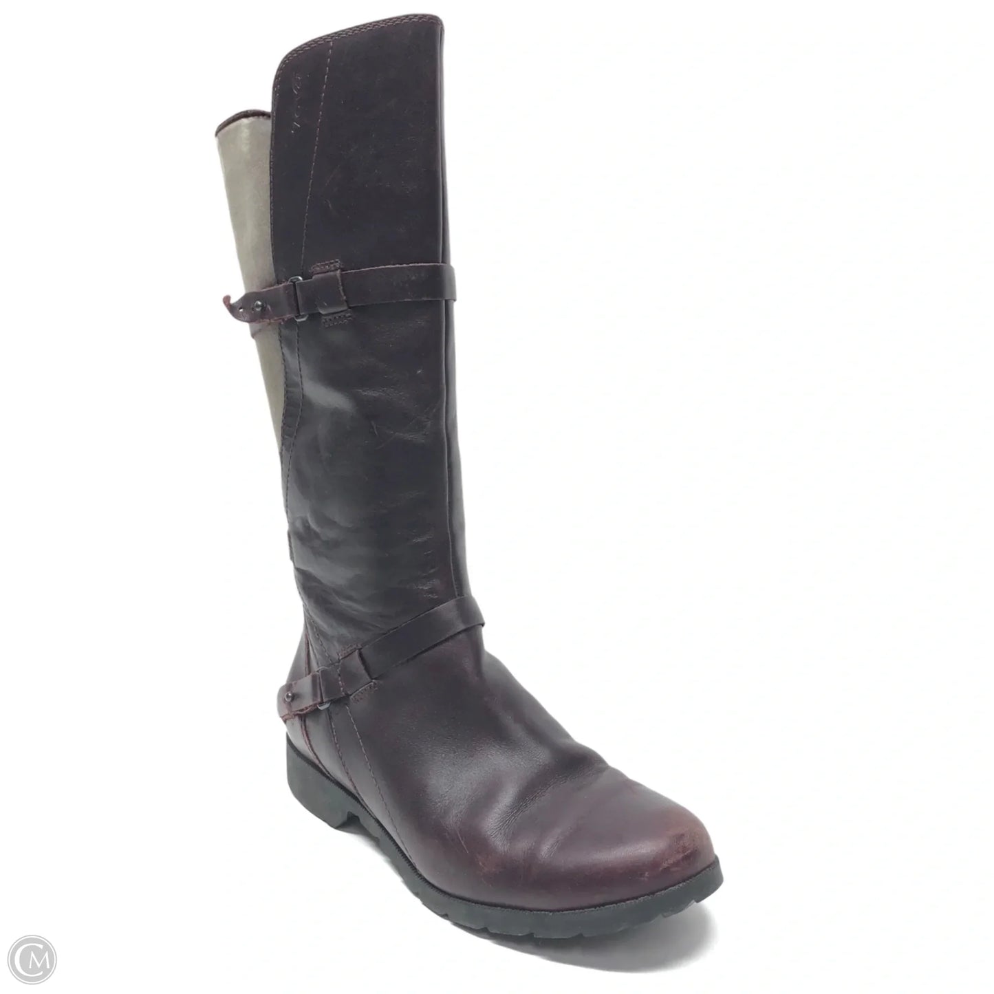 Boots Mid-calf Flats By Teva In Maroon, Size: 8.5