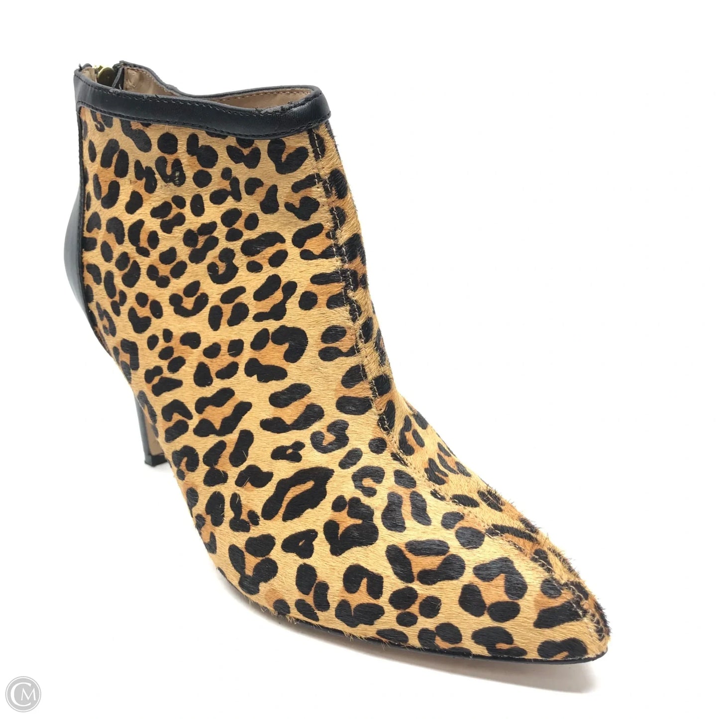 Boots Ankle Heels By Adrienne Vittadini In Animal Print, Size: 9.5