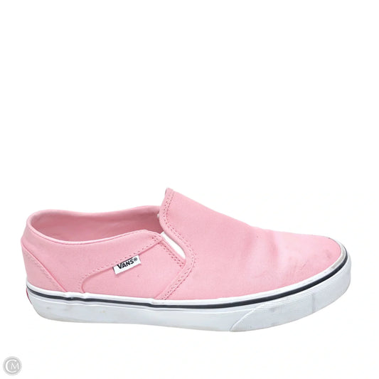 Shoes Sneakers By Vans In Pink, Size: 10