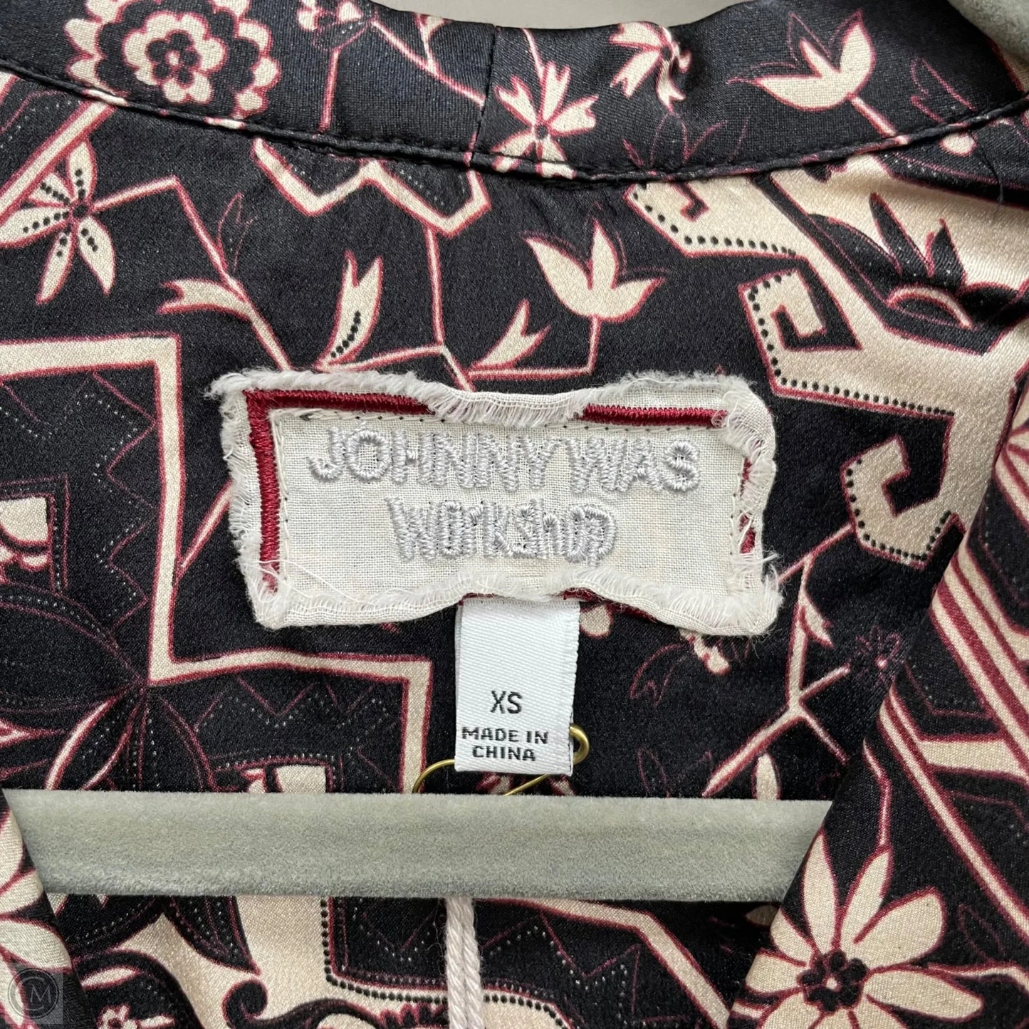 Top Long Sleeve By Johnny Was In Black & Cream, Size: Xs