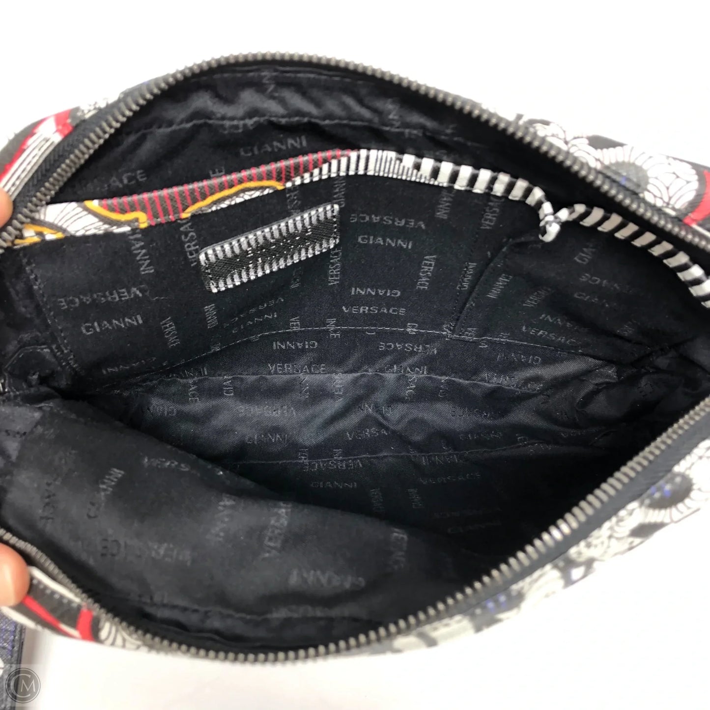 Wristlet Luxury Designer By Versace, Size: Large