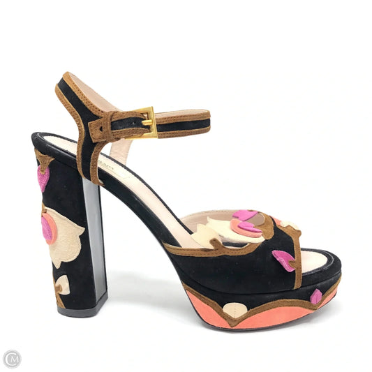 Sandals Luxury Designer By Prada In Multi-colored, Size: 7