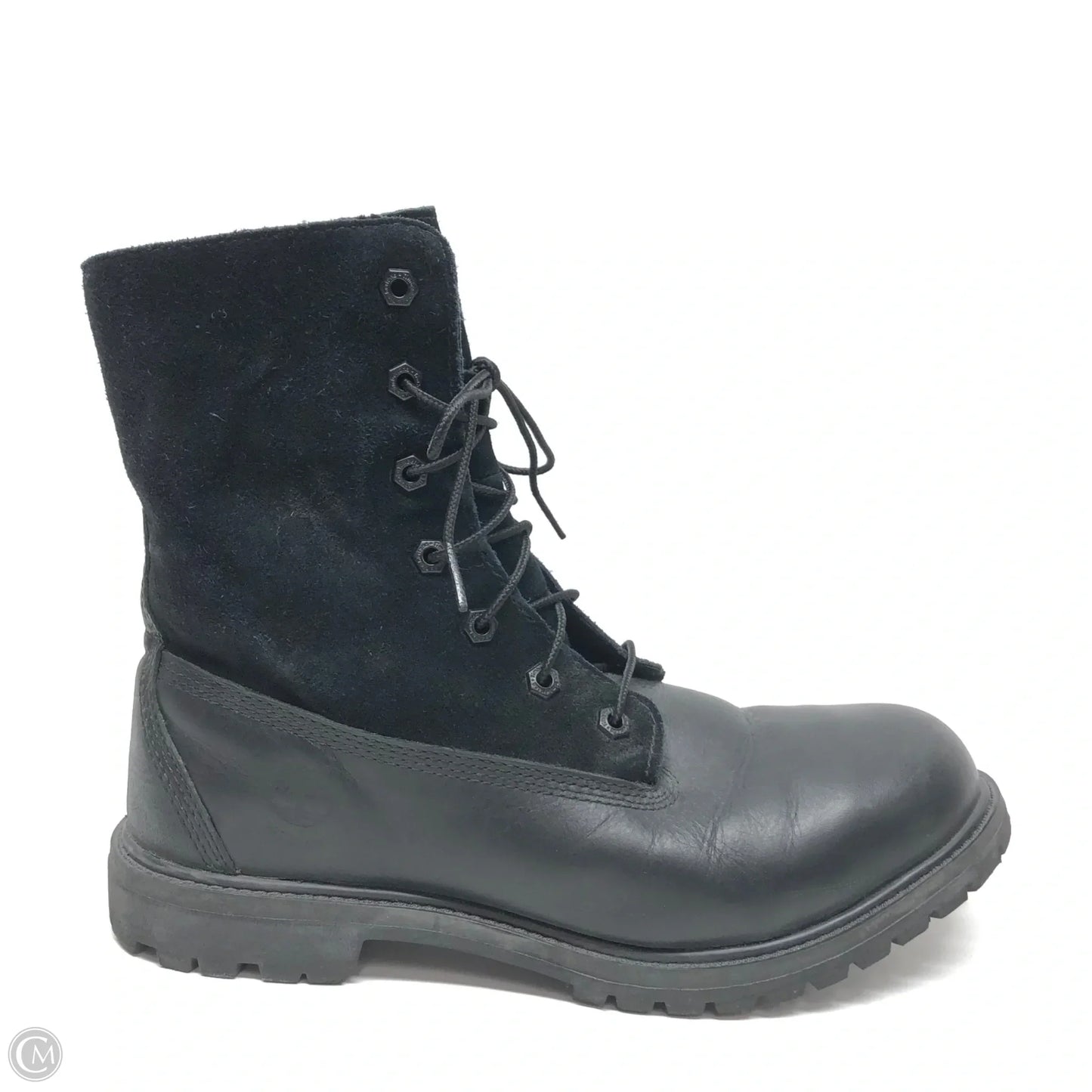Boots Leather By Timberland In Black, Size: 9.5