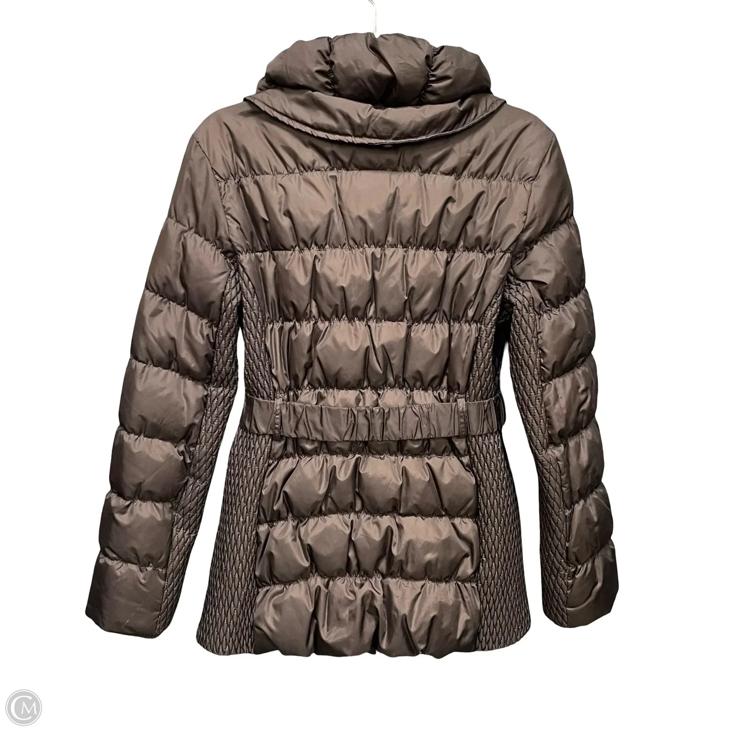 Jacket Puffer & Quilted By Via Spiga In Brown, Size: Xs