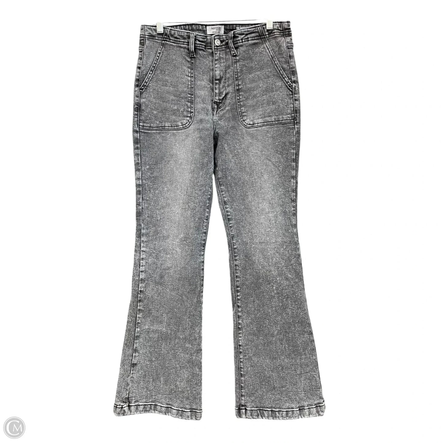 Jeans Flared By Kensie In Grey Denim, Size: 6