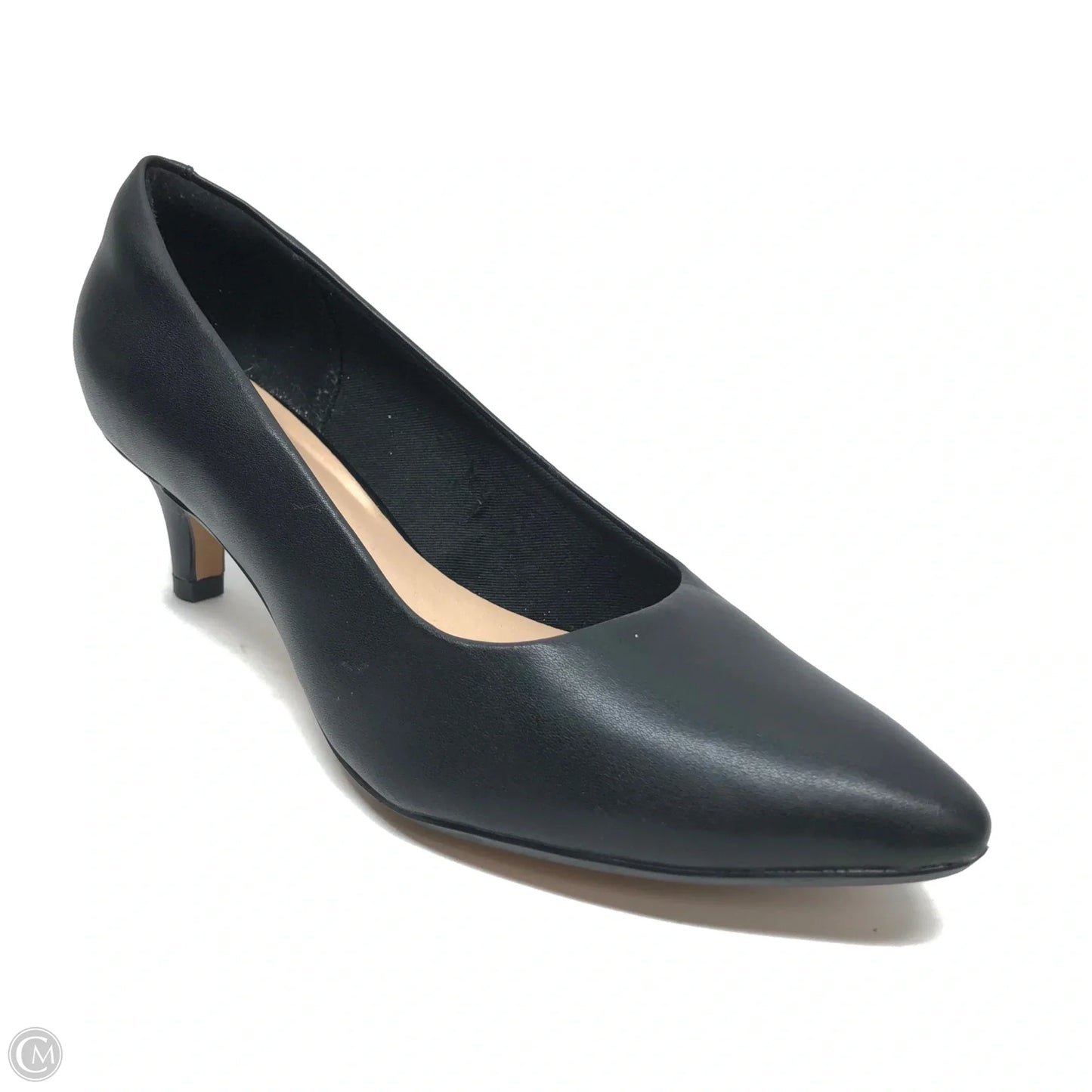 Shoes Heels Kitten By Clarks In Black, Size: 7.5