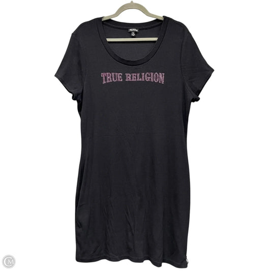 Dress Party Short By True Religion In Black & Pink, Size: 3x