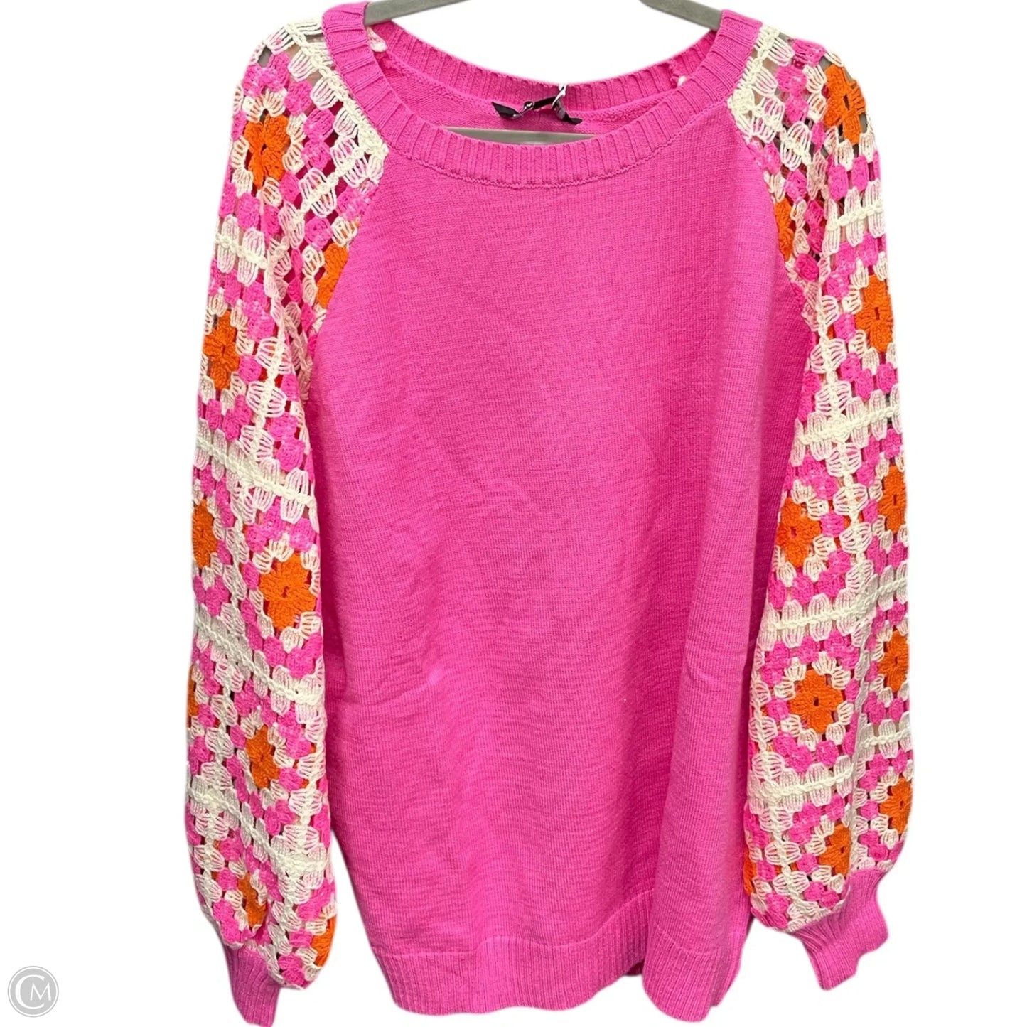 Sweater By Davi & Dani In Pink, Size: 3x