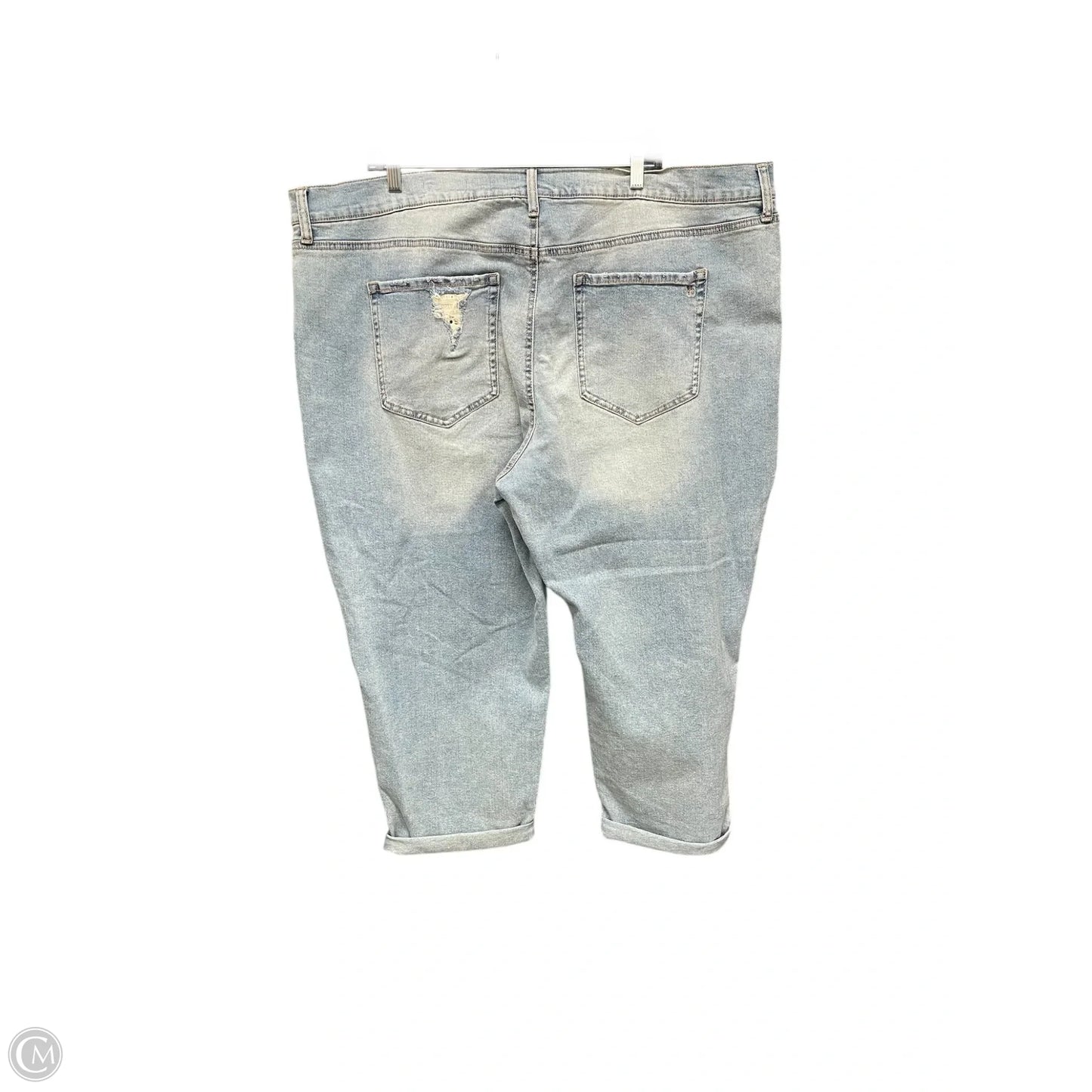 Jeans Cropped By Jessica Simpson In Blue Denim, Size: 22