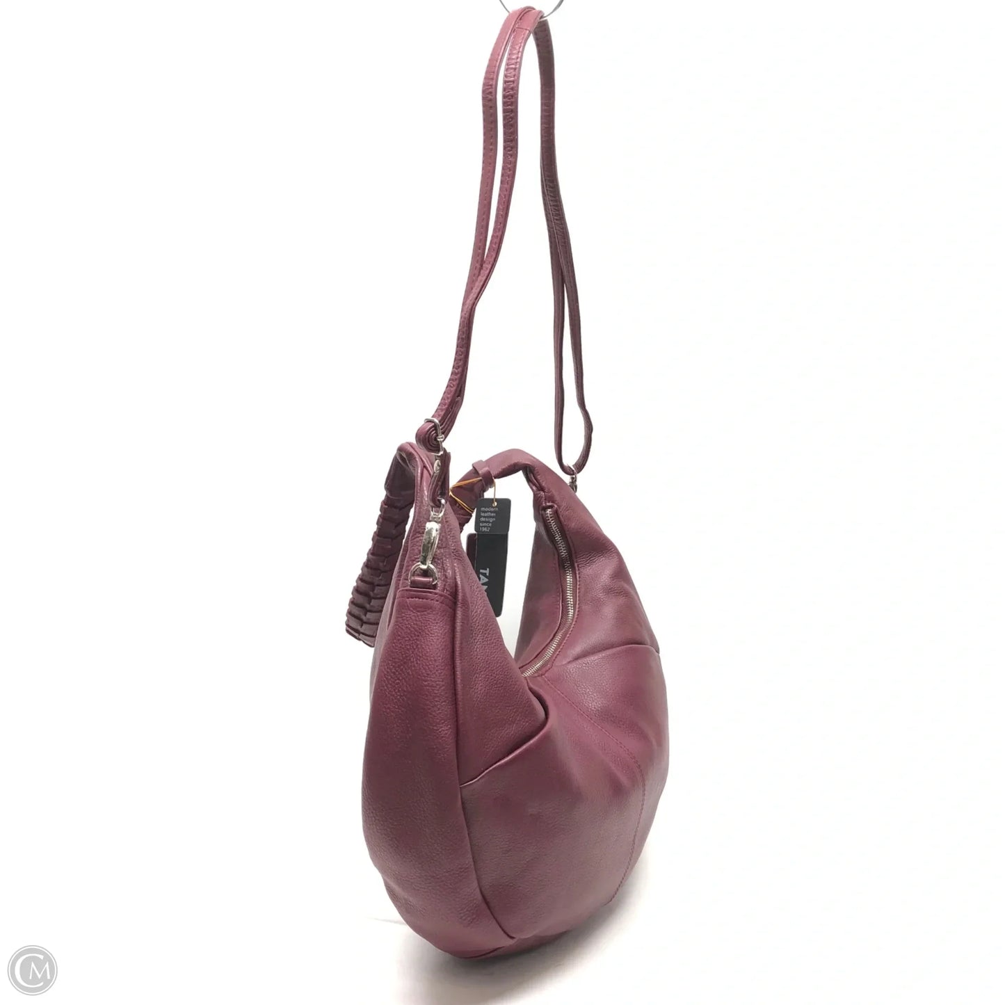 Handbag Leather By Clothes Mentor, Size: Medium