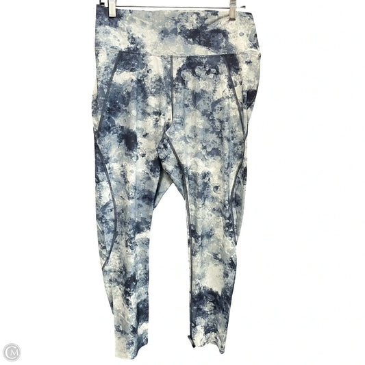 Athletic Leggings By Soma In Blue & White, Size: Xl