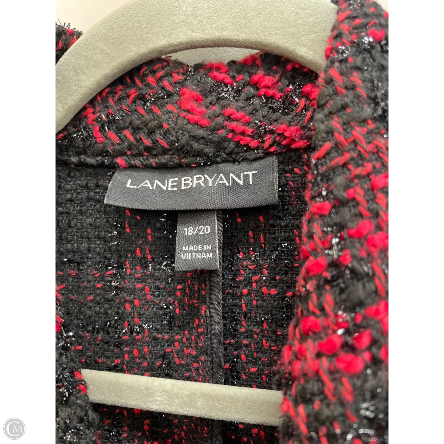 Blazer By Lane Bryant In Black & Red, Size: 20