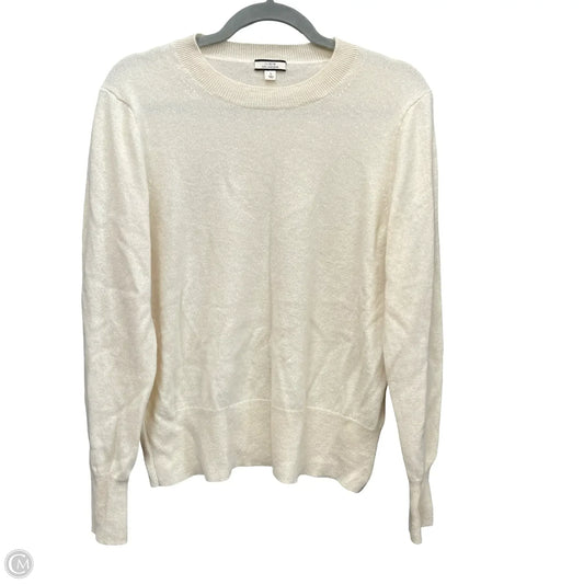 Sweater Cashmere By J. Crew In Cream, Size: L