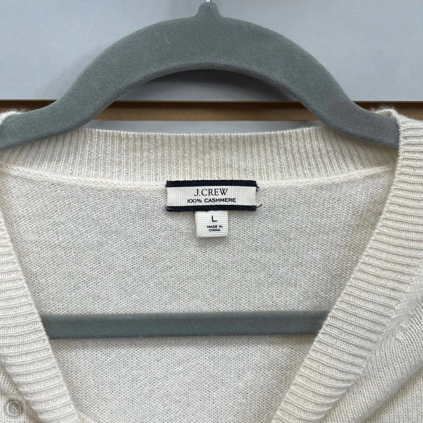 Sweater Cashmere By J. Crew In Cream, Size: L