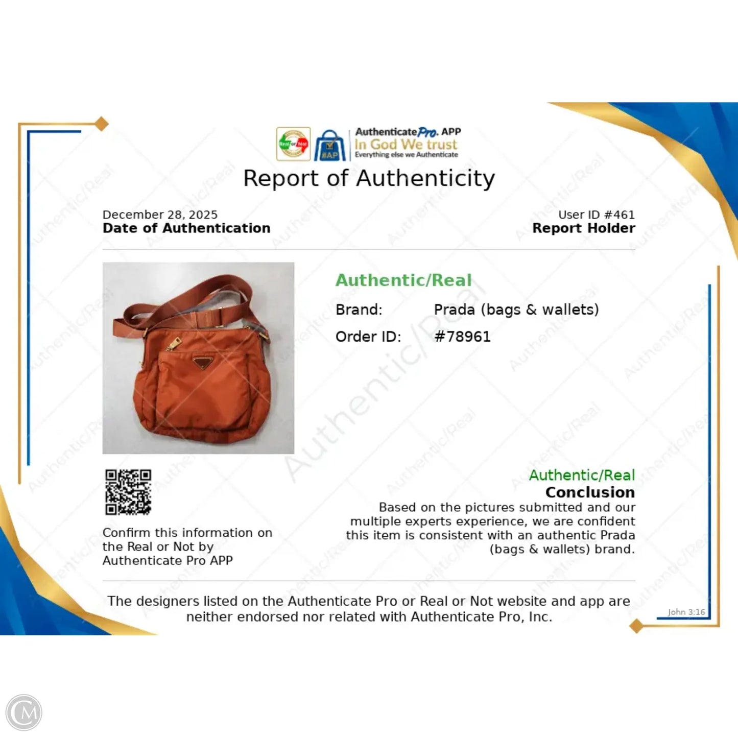 Crossbody Luxury Designer By Prada, Size: Medium