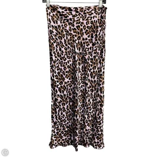 Skirt Midi By Urban Outfitters In Black & Purple, Size: M