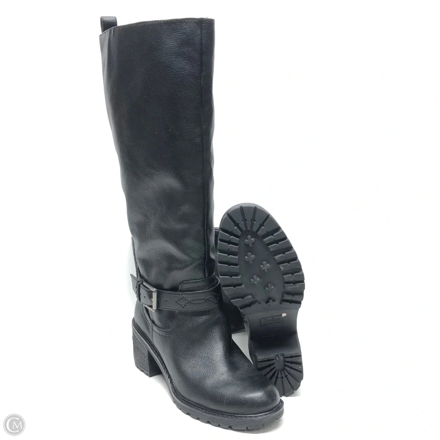 Boots Knee Heels By Zodiac In Black, Size: 9