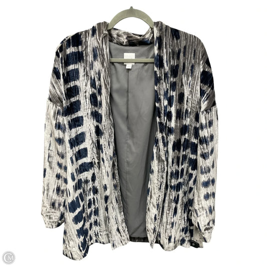 Blazer By Pure Jill In Blue & Grey, Size: M