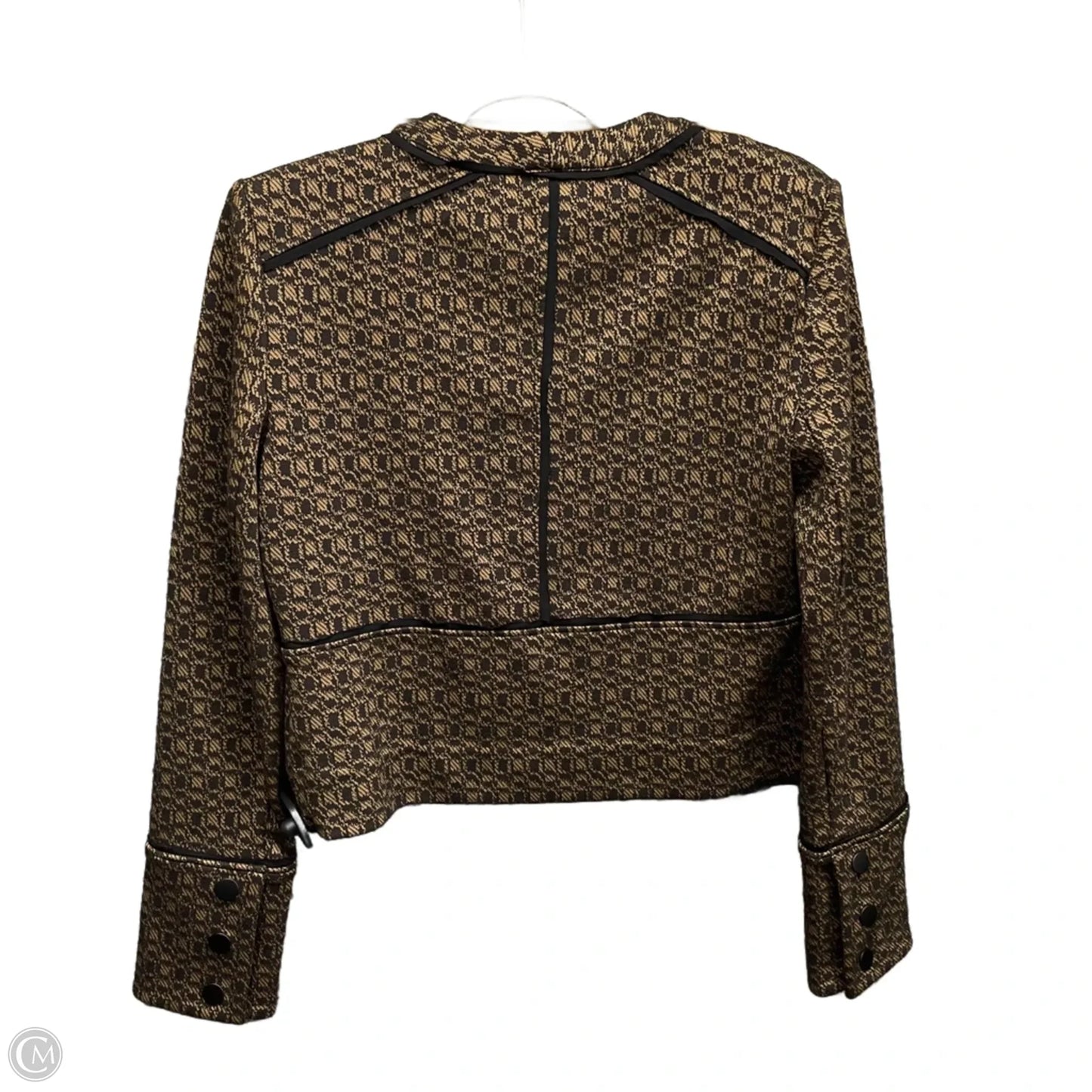 Blazer By Cabi In Black & Tan, Size: Xs