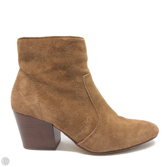 Boots Ankle Heels By Chelsea And Violet In Tan, Size: 6