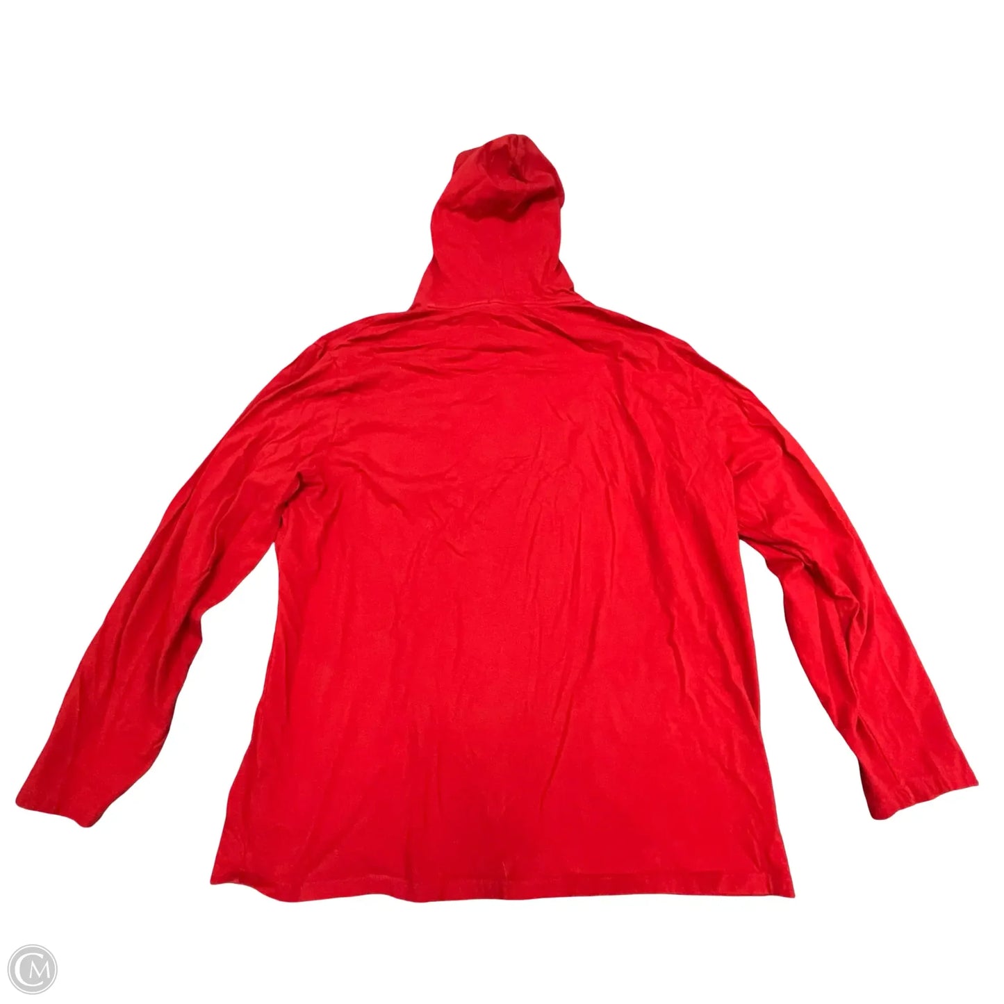 Top Long Sleeve By Polo Ralph Lauren In Red