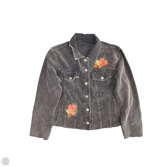 Jacket Shirt By Umgee In Grey, Size: L