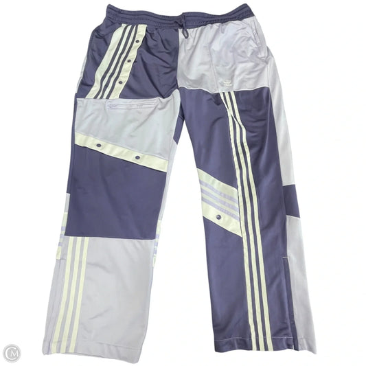 Athletic Pants By Adidas In Purple & White, Size: 3x