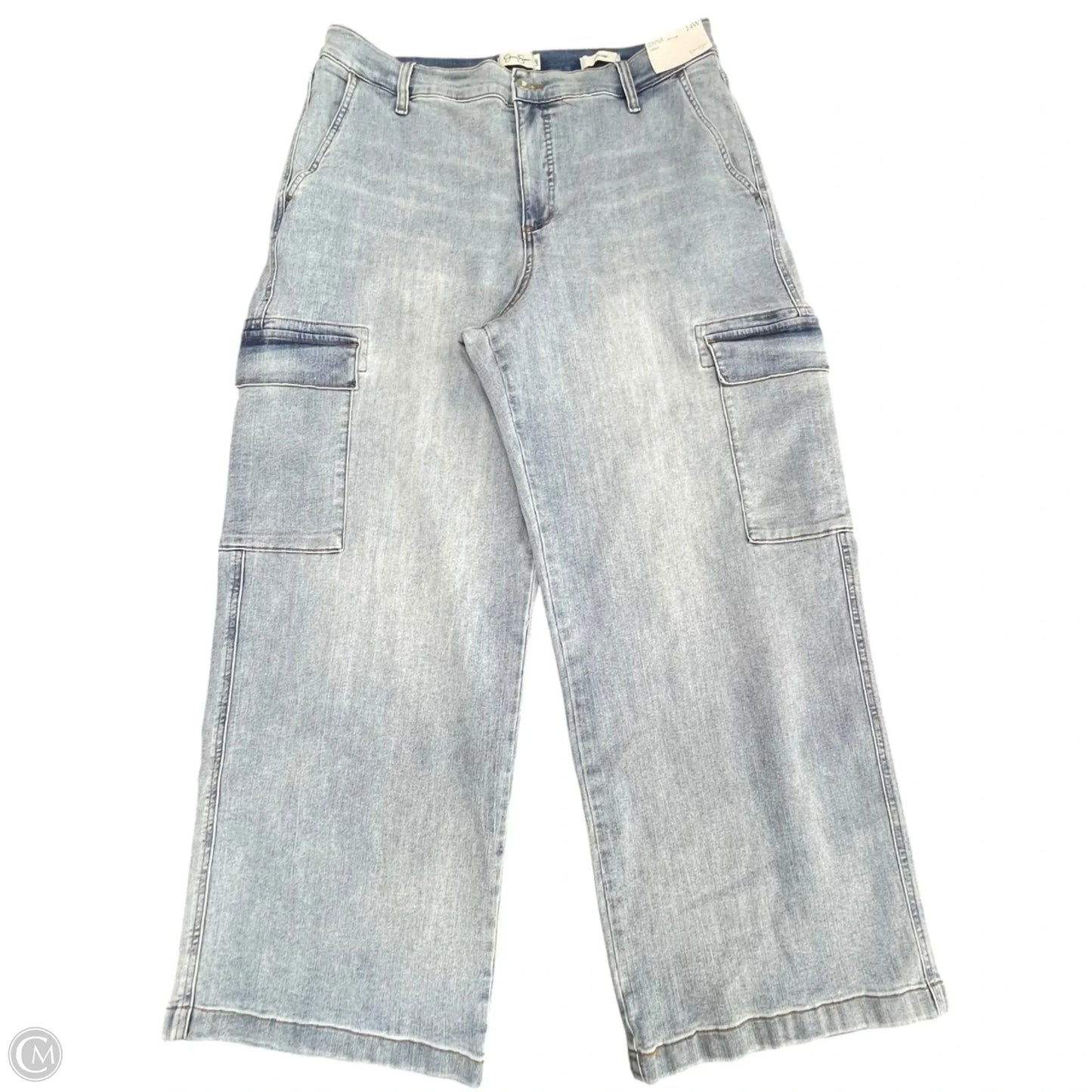 Jeans Wide Leg By Jessica Simpson In Blue Denim, Size: 14