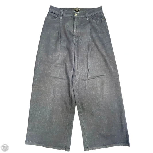 Jeans Wide Leg By Banana Republic In Blue Denim, Size: 12