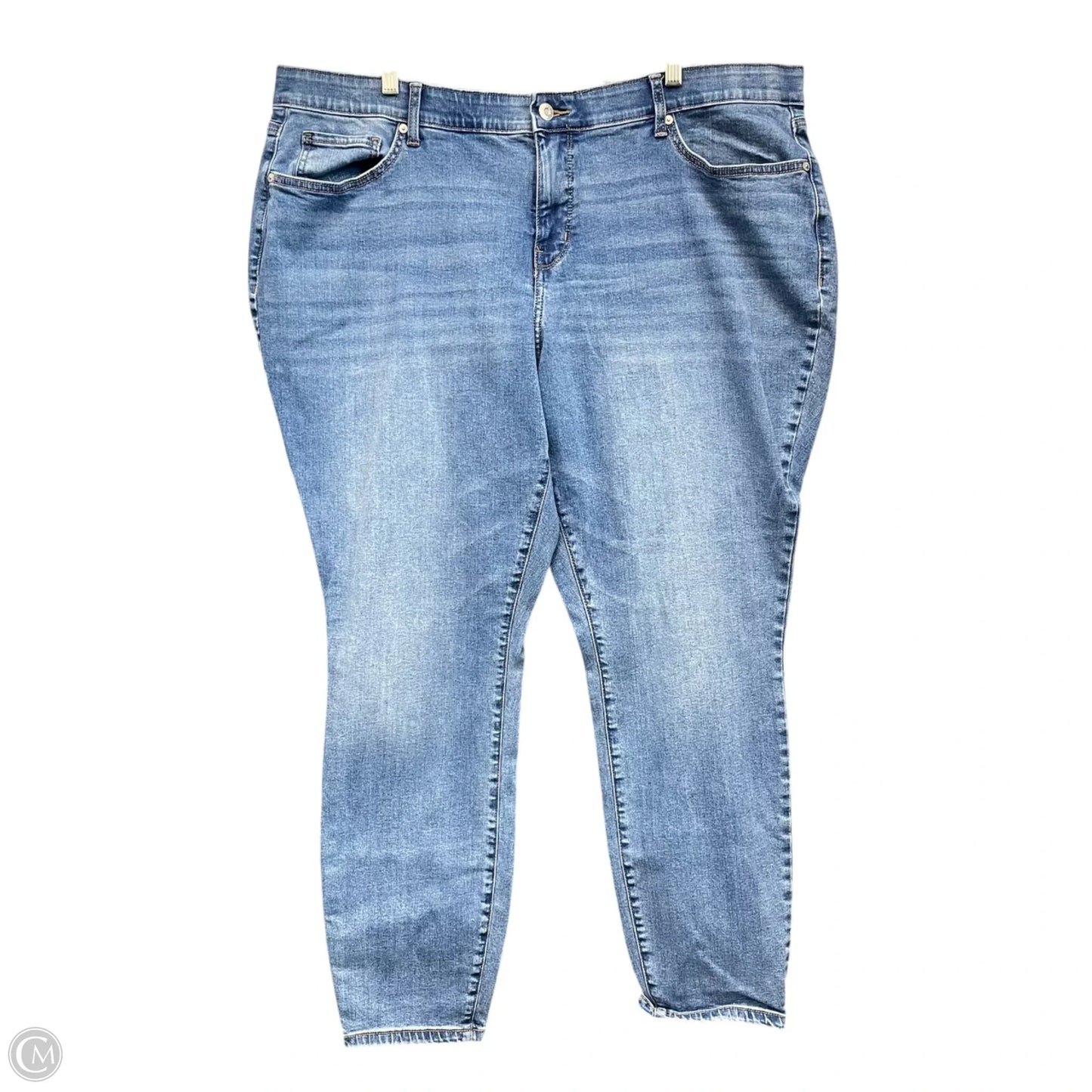 Jeans Skinny By Wonderly In Blue Denim, Size: 22