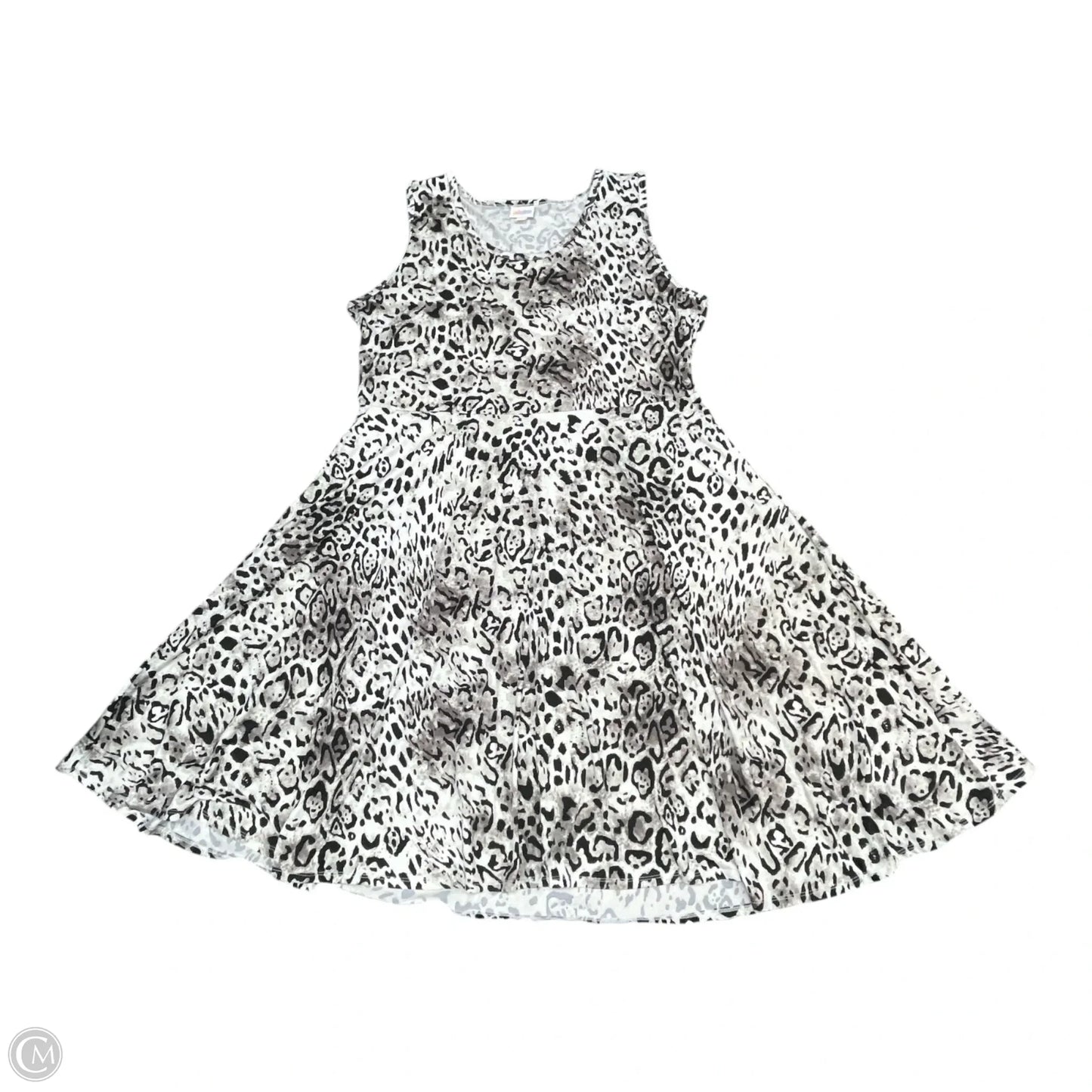 Dress Casual Midi By Lularoe In Black & White, Size: 3x