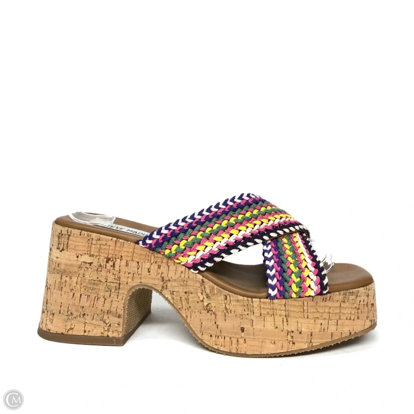 Sandals Heels Platform By Steve Madden In Multi, Size: 9