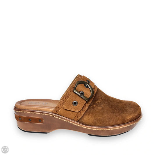 Shoes Heels Wedge By Born In Brown, Size: 9