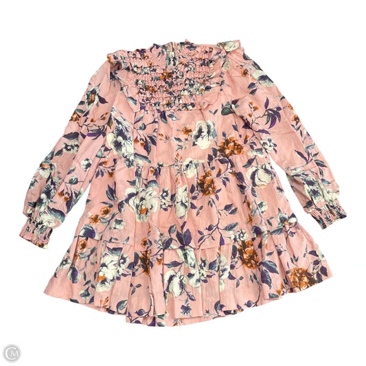 Dress Casual Short By Anthropologie In Pink, Size: M