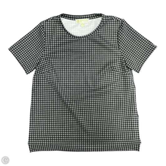 Top Short Sleeve By Michael By Michael Kors In Black & White, Size: M