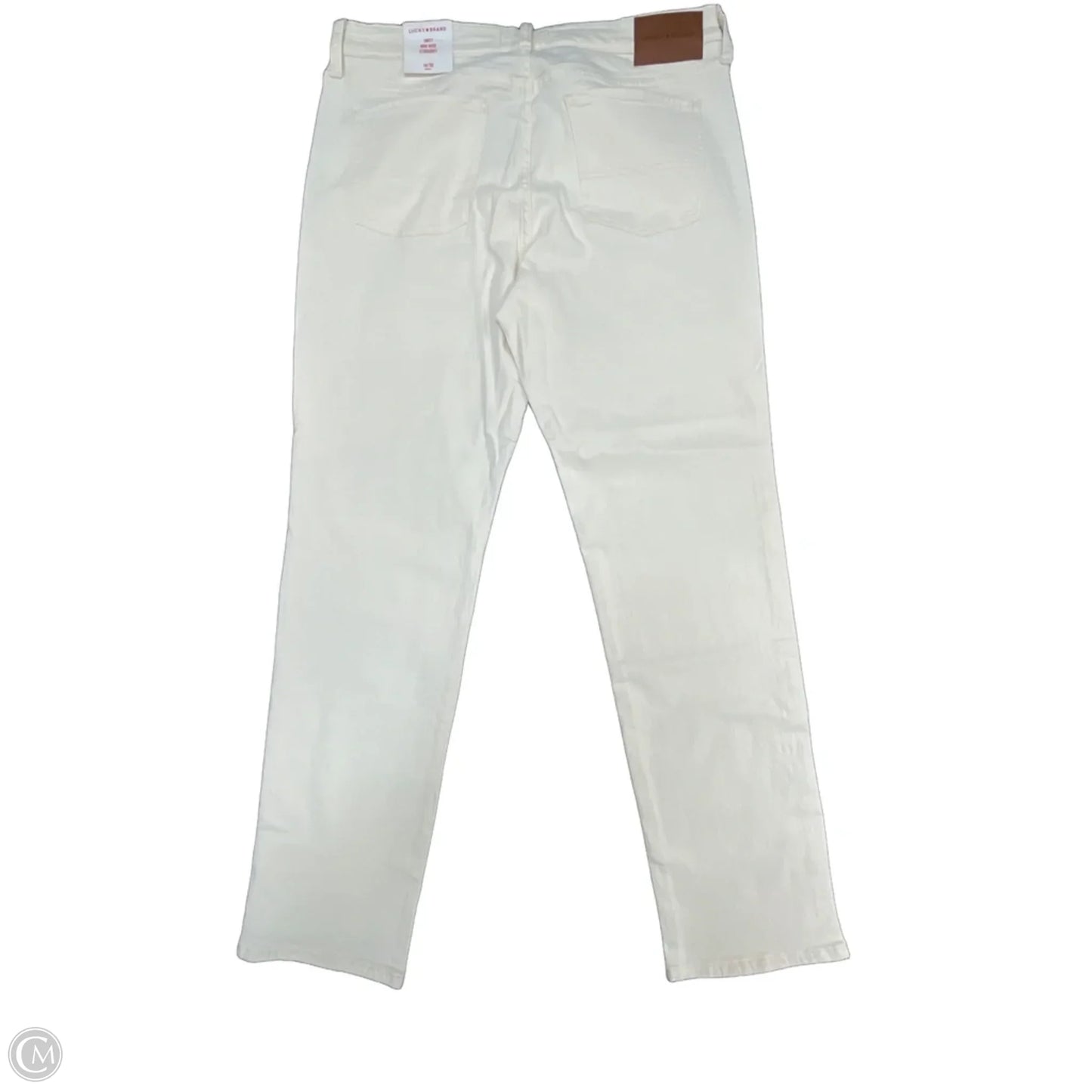 Jeans Straight By Lucky Brand In Cream, Size: 14