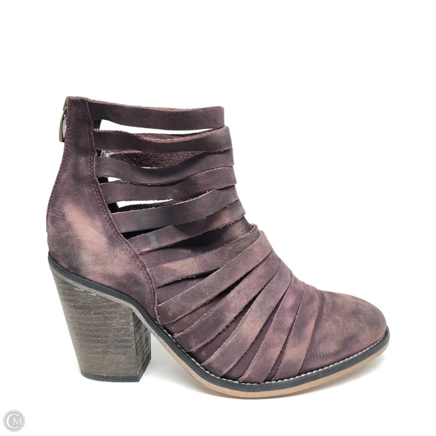 Boots Ankle Heels By Free People In Purple, Size: 8