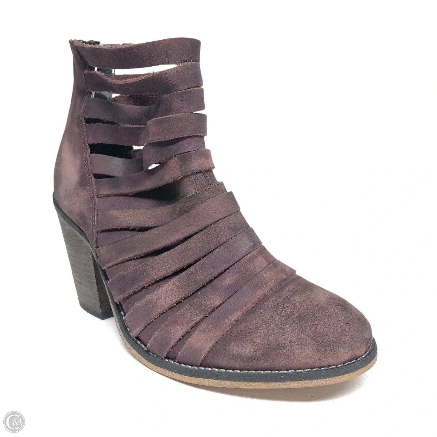 Boots Ankle Heels By Free People In Purple, Size: 8