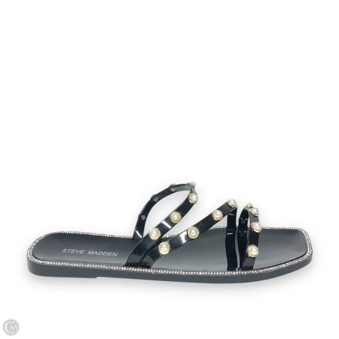 Sandals Flats By Steve Madden In Black, Size: 10